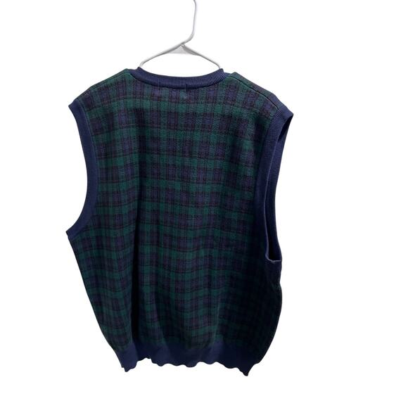 Augusta National Golf Shop Sweater Vest XXL Slazenger Green Plaid Masters Logo - Picture 11 of 15